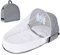 SUPYINI Baby Travel Krippe, Baby Reisebett Stubenwagen,Faltbar Babybett mit Moskitonetz Reisebett,Tragbares Multifunctional Kinderbett Kuschelnest Bequem Reisebett Krippe Baby Kleinkinder