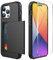 ZUSLAB Coque Portefeuille Compatible avec iPhone 14 Pro Max Cover, Étui pour Téléphone avec Porte-Cartes, Case Antichoc Anti-Rayures, avec Protecteurs D'écran en Verre Trempé [x1Pack] Noir