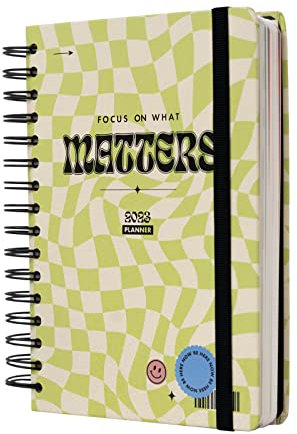 Kokonote Terminkalender 2023 - Focus on What Matters Tagesplaner A5 Format - Kalender - Daily Planner - Personal Organizer auf Englisch - Ein Terminplaner für Ihre Routine