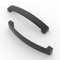 FURNIWARE 10 Pack Cabinet Handles, Hardware Drawer Pulls, Aluminum Kitchen Cabinet Door Handles Pull, Matt Black-128mm(5 Inch) Hole Center