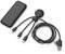 Cavo multi caricatore USB e batteria esterna 7000 mAH -Cavo Multi USB 4 in 1: USB C, USB, Lighting e Micro USB e batteria esterna ricarica rapida - Mr Bio Pack Hepta Nero Xoopar