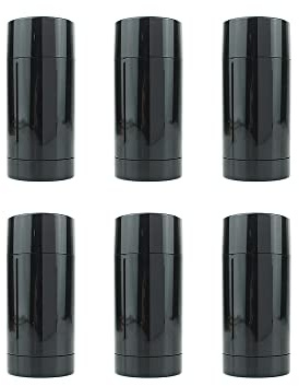 6Pcs Schwarz Twist-up Deodorant Tubes Leere Lipgloss Balm Lipstick Tubes Container und DIY Reise Runde Deodorant Tubes (30ml)