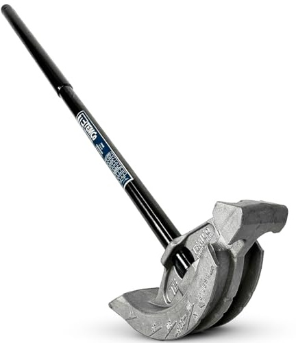 TEMCo 2 in 1 Dual Shoe Conduit Bender - 1/2 & 3/4 EMT, 1/2 Rigid - 2 Benders in 1 Tool