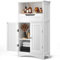 Bealife Mueble de baño con cajón Grande, 2 Puertas con estantes Ajustables para baño, salón, Dormitorio, 108 x 60 x 30 cm, Blanco