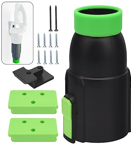 Auto-Trockendüse für EGO Power+ Laubbläser 530 575 580 615 650 765, enthält 1 Gebläse-Wandhalterung und 2 Halterungen, Batteriehalter und Montageschraube und grünes, weiches Silikonband, 20,3 cm