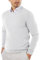 COOFANDY Herren Pullover mit Rundhalsausschnitt Baumwolle Strickpullover Herren Slim Fit Pulli Business Winterpullover Sweater Weiß L