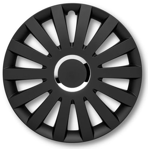 Albrecht 14 Zoll Radkappen matt schwarz für Stahlfelgen - Sail Radzierblenden aus hochwertigem Kunststoff - Langlebige Radblenden in originaler Albrecht Verpackung - Made in EU