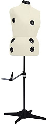 Gecheer Schneiderpuppe Verstellbar Weiblich Creme L Größe 44-50