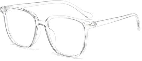 Clear Blue Light Glasses, Lightweight Blue Light Blocking Glasses, Anti UV | Anti Eyestrain Fake Glasses for Computer & Screen Use, Transparent Blue Light Glasses Clear Frame, Lens for Women and Men
