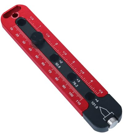 ZLXHDL Woodpeckers Werkzeuge für die Holzbearbeitung, Anreißwerkzeug aus Aluminiumlegierung, Doppelskala, Holzbearbeitungskompass, Festpunkt-Markierungslehre, Anreißer