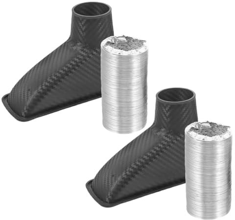SOLUSTRE 2stücke Luftansaugkanal-schläuche Für Carbon- Verbesserte Luftzirkulation Effiziente Motoransaugung Einfache