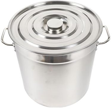 70L - Olla Grande De Acero Inoxidable Con Tapa Grande Con Tapa Compatible Con Cocina De Gas Apta Para Lavavajillas Para Acampar