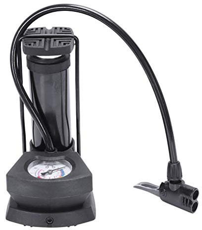 Aiwjeakh Fuß Aktivierte Stand Pumpe Mit Manometer Fahrrad Stand Pumpe Fuß Aktivierte Fahrrad Luft Pumpe Aluminium Legierung Tragbare Fahrrad Pumpe