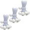 YELIER Lot de 30 tendeurs à boule (blanc, 10,2 cm), résistants aux UV, antioxydants, attache sécurisée