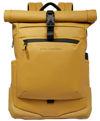 PIQUADRO Zaino roll-top porta pc 15,6 resistente all'acqua CA6291C20W colore giallo G