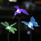 Solpex Solar Garden Lights - 3 Pack Multi-Color Changing LED Butterfly Lights for Garden, Patio, Lawn Decoration