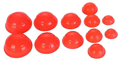 HAWILLOSCH Ventouses Thérapeutiques En Silicone Pour Le Corps Lot De 12 Rouges Faciles À Utiliser