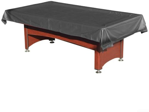 Heavy Duty Oxford Billiard Pool Table Cover, 7ft-8ft, Waterproof Dustproof Anti-UV Wind Resistant, for Outdoor and Indoor Use(256x155cm black)