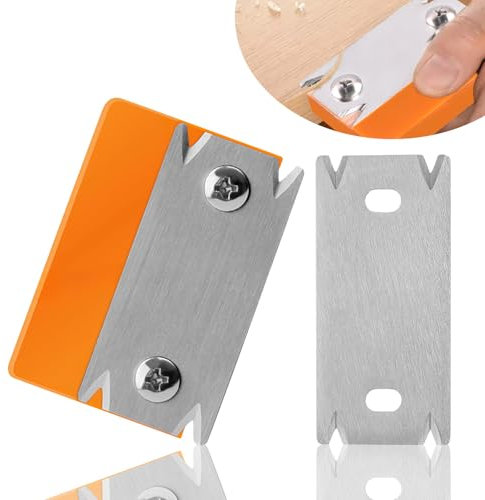 Alaqueuse de Chants Manuelle,Portable Coupe-Bande de Chant Manuel,Rabot à Main en Acier Inoxydable Antidérapant,Avec 1 Lame de Rechange Antidérapant,Pour le Travail Du Bois