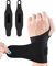 Nokwocy Lot de 2 bandages de poignet, adaptés pour les douleurs au poignet dues à de longues heures de travail, soutien de la nuit, faciles à porter, ajustés (Noir)