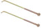 SOIMISS 2Pièces Kit de Fixation Batterie Aluminium Tiges Antivibration pour Support de Batterie avec Vis de Sécurisation Accessoires de Installation Facile