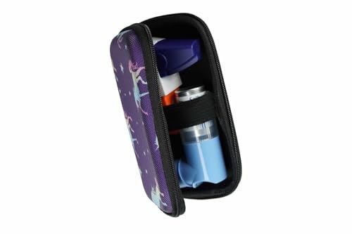 caseroxx Eva-Schutztasche passend für eine Vielzahl von Asthma-Inhalator Aufbewahrung und Transport