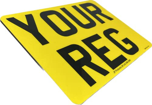 Small 7X5inch (178mmx127mm) Plate Motorbike Motorcycle Reflective Track Day Novelty Show Number fun plate