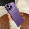 HTYTFC Custodia in silicone liquido per iPhone 15, 11, 12, 13, 14 Pro Max, semplice, opaca, tinta unita, antiurto, morbida, viola scuro, per iPhone 15 Pro