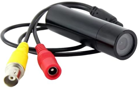 NONDK Day Night Vision, IP66 Waterproof, 2MP HD Mini CCD Metal Pen Camera BNC Interface, Indoor Outdoor