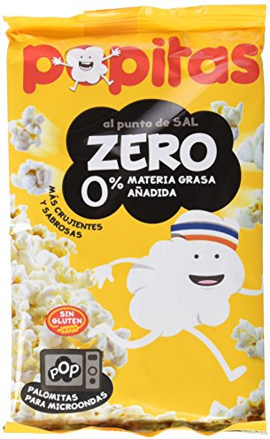 Popitas - Palomitas Zero Para Microondas Nacional. Bolsa 70 g - [Pack de 20]