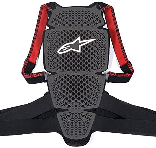 Alpinestars Unisex 1 Alpinestars R ckenprotektor Alpinestars Nucleon KR Cell Backprotector, grau schwarz rot, XS EU