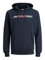 JACK & JONES Herren Kapuzenpullover (Navy Blazer (Corp 054 Navy-White, S))