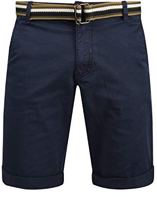BLEND Bruno Short Chino Bermuda Pantalon Court pour Homme avec Ceinture Régulaire, Taille:XXL, Couleur:Navy (70230)