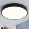 Style home 36W Deckenleuchte LED Deckenlampe ultra dünne Ø40x4cm,Warmweiß 3000K, moderne Lampe für Wohnzimmer Schlafzimmer Arbeitszimmer Kinderzimmer Büro Küche (Schwarz)
