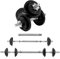 Yes4All Hantelset aus Gusseisen verstellbar, 2 in 1 Kurzhanteln & Langhantel mit Verbindungsrohr 18kg, 20kg für Männer und Frauen, Krafttraining, Ganzkörpertraining und Muskelaufbau