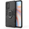 TANYO Cover per Oppo Reno4 PRO 5G, Custodia TPU/PC Hybrid Custodie con 360° Supporto, Antiurto Guscio Protezione Bumper Case Caso, Nero