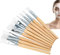 Brosses de masque facial, brosses d'applicateur de boue molle de masque facial pour l'outil de soin de peau de cheveux avec la poignée en bois