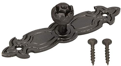 KOTARBAU® Geschmiedeter Antik-Griff 112mm Möbelgriff Türgriff Fenstergriff Fensterladengriff Stahlgriff Griffbeschlag Schwarz