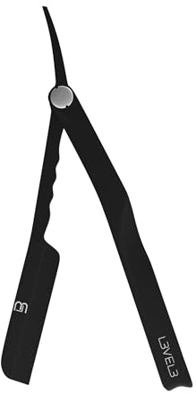 L3 Level 3 Milly Clutch Razor Holder, Stainless Steel, Control Grip, Black