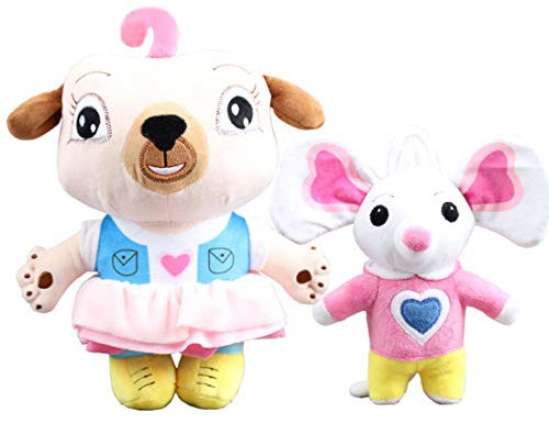 uiuoutoy Chip and Potato Plüschtiere Weiche Stofftiere Hund und Maus Plüschpuppe für Kinder (Hund & Maus)