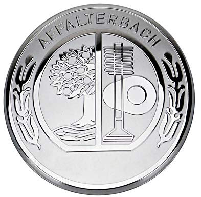 CCHAO 1-10 stücke Apfelbaum Abzeichen Emblem Multimedia-Knopf Trim Aufkleber Abdeckung Fit für Mercedes Benz AMG GLE GLS ML GL S V G Klassenzubehör (Color Name : Silver Apple Tree, Size : 1 Piece)