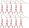 BronaGrand 50pcs Stainless Steel Earring Hooks with Pendant Clasp Hypoallergenic Ear Wire Buckle Fish Hooks Dangle Earrings for Women Girls DIY Jewelry Making Findings, Rose Gold