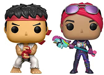 Funko Pop! Games: Fortnite - 2 Pack Ryu & Brite Bomber - Street Fighter - Figura de Vinilo Coleccionable - Idea de Regalo- Mercancia Oficial - Juguetes para Niños y Adultos - Video Games Fans