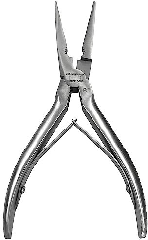 WEDO Pinze Becchi Lunghe 165mm,Pinza professionali,Acciaio inossidabile,resistente alla corrosione,per I'uso Quotidiano,ergonomiche pinze per bigiotteria