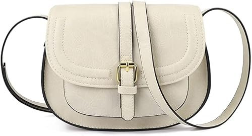AFKOMST Umhängetasche Damen Klein, Frauen PU Leder Schultertaschen, Handtasche Damen, mit Verstellbar Abnehmbar Schultergurt