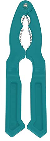 Koopman Nut Cracker Tool for Nut Shells, Pecan, Walnut, Hazelnut, Almonds, Plastic, Turquoise