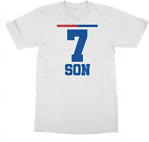 South Korea Sauf Jersey Son 7 Trikot des Nationalvereins Trend Unisex T-Shirt (Blau, Groß)