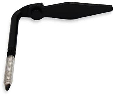 Stopper Marseillais Aluminium mit schwarzem Anschlag für Fensterläden – einfache Bedienung – Länge 130 mm – Durchmesser 10 – robustes und langlebiges Material