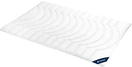 casimum Vierjahreszeitendecke Comfort Bettdecke Duo | Steppbettdecke | Microfaser allergikerfreundlich | Ökotex 100 | waschbar bis 60 Grad | 155 x 220 cm, weiß