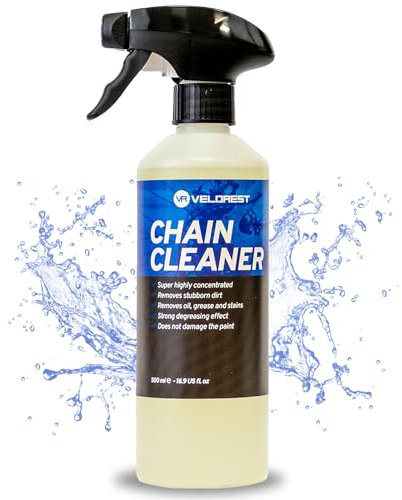 Velorest - Chain Cleaner 500ml - Fahrrad Kettenreiniger - Fahrradreiniger - Kettenreiniger Fahrradkette - Fahrrad Reiniger - Kettenspray Fahrrad - Langanhaltender Schutz
